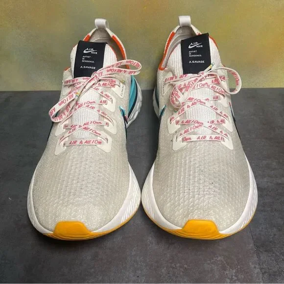 Nike React Infinity Run Flyknit A.I.R. Sail Men’s Sneakers Size 14 - Picture 7 of 16